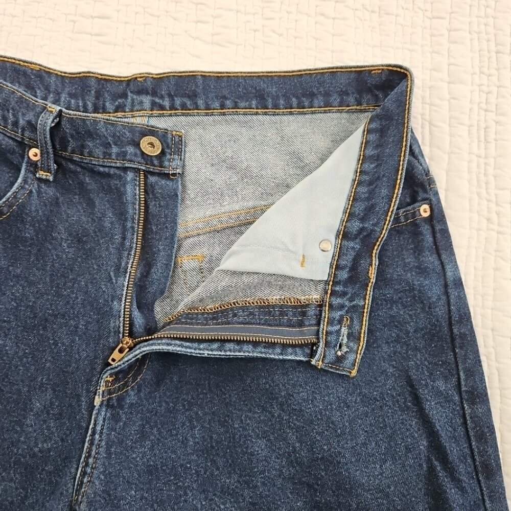 Vintage Polo Jeans Company Men's 34x34 Dark Wash Relaxed Fit EUC LN 100% Cotton - Picture 14 of 16